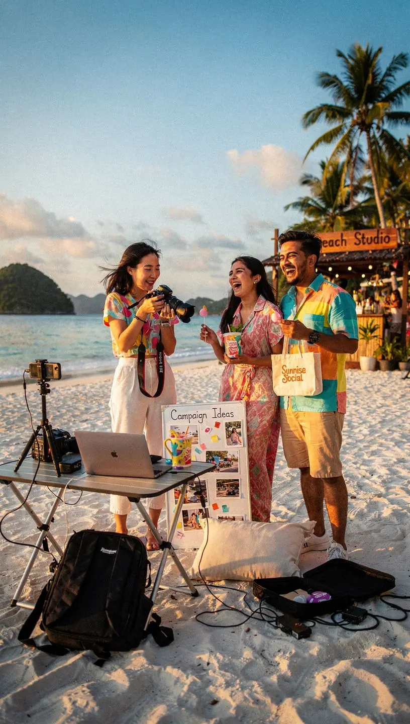 An infographic displaying the steps of a successful social media marketing plan.