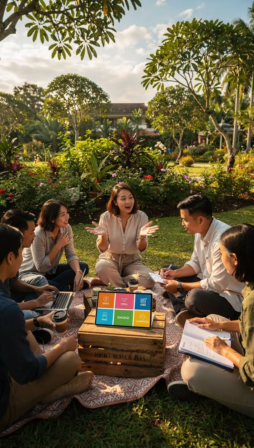 A laptop displaying analytics and metrics related to social media performance.