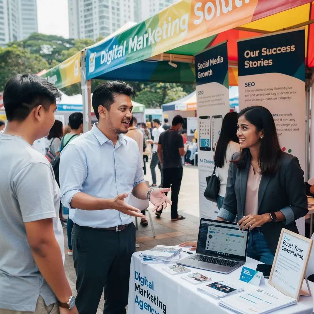 A vibrant social media post showcasing a successful brand campaign in Malaysia.